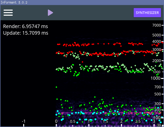 InFormant on startup